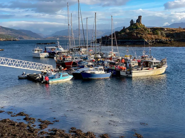Caisteal Maol Poblíž Přístavu Kyleakin Ostrově Skye Skotsku Také Známý — Stock fotografie