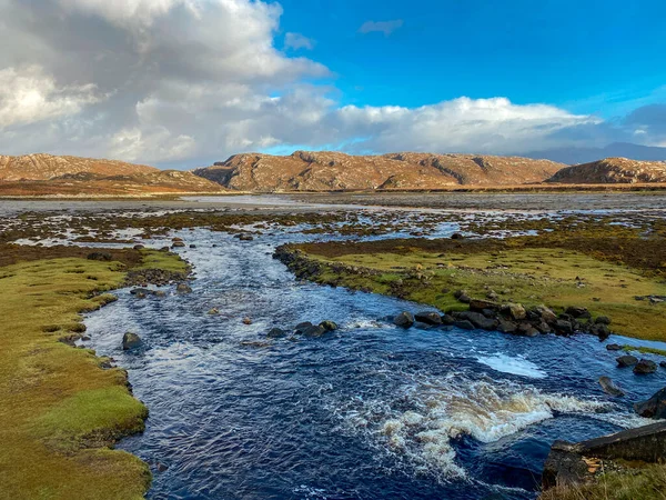 Maré Baixa Badnabay Costa Sul Loch Laxford Costa Noroeste Escócia — Fotografia de Stock