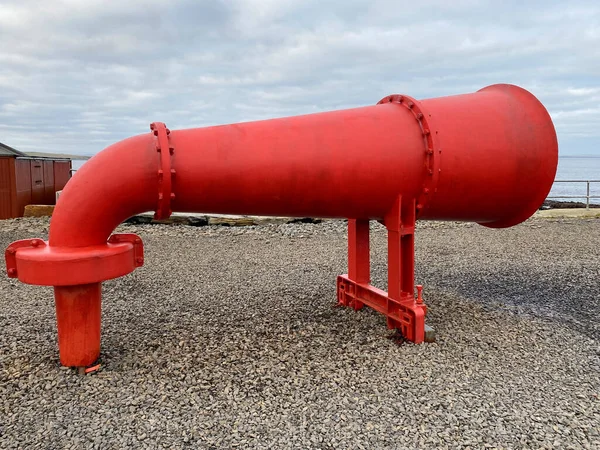 Foghorn Bij John Ogroats Caithness Aan Noordkust Van Schotland Een — Stockfoto