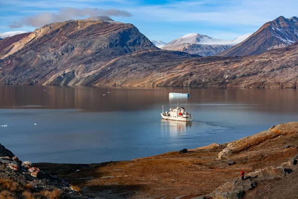 Бломстербуг Фьорде Джозеф Северном Побережье Гренландии — стоковое фото