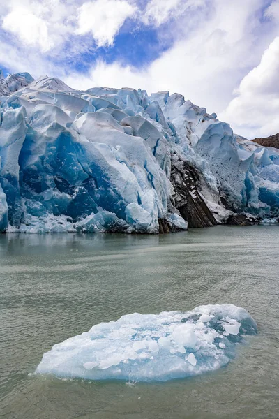 Patagonya Daki Torres Del Paine Ulusal Parkı Nda Gri Buzul — Stok fotoğraf