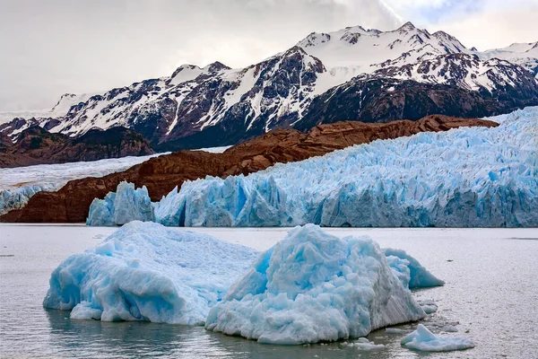 Grijze Gletsjer Het Nationale Park Torres Del Paine Patagonië Zuid — Stockfoto