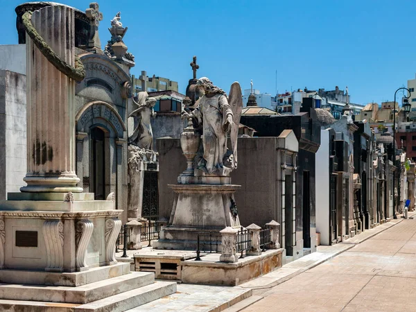 Tombe Nel Cimitero Recoleta Cementerio Recoleta Buenos Aires Argentina Sud — Foto Stock