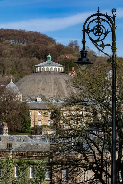 Devonshire Dome Spa Town Buxton Derbyshire England World Largest Unsupported — Stock Photo, Image