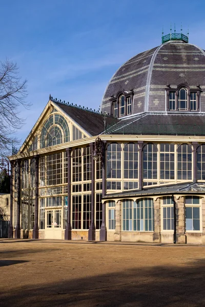 더비셔에 Spa Town Buxton Buxton Pavilion Gardens 옥타곤 음악당 — 스톡 사진