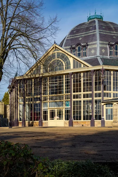 더비셔에 Spa Town Buxton Buxton Pavilion Gardens 옥타곤 음악당 — 스톡 사진