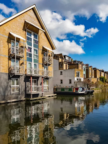 Leiligheter Ved Siden Grand Union Kanalen Little Venice Området Det – stockfoto