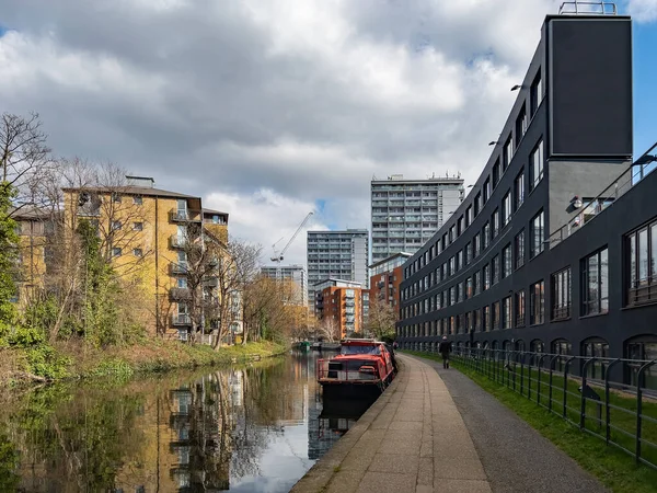 Gran Canal Unión Zona Little Venice Del Centro Londres Reino — Foto de Stock