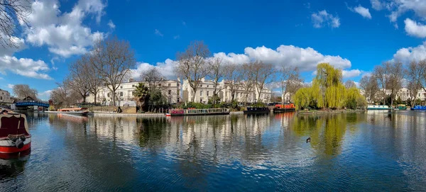 Büyük Birlik Kanalı Nın Panoramik Görüntüsü Londra Nın Merkezindeki Little — Stok fotoğraf