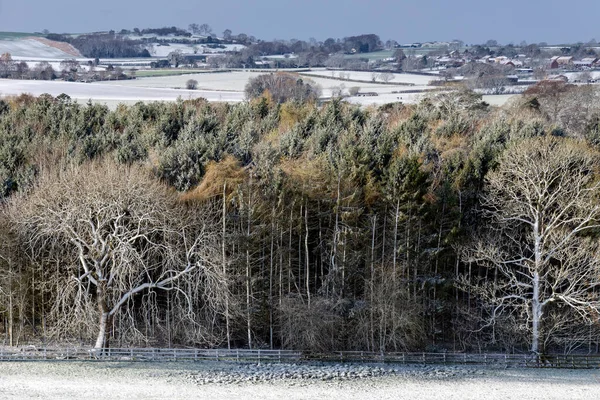 Retour Temps Hivernal Chutes Neige Tardives Printemps Dans Yorkshire Dales — Photo