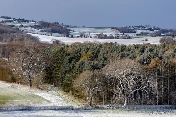 Возвращение Зимней Погоды Поздний Весенний Снегопад Йоркшир Дейлз Северном Йоркшире — стоковое фото