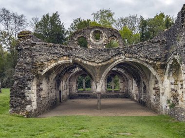 Ruins of Waverley Abbey - The first Cistercian abbey in England. Founded in 1128 by William Giffard, the Bishop of Winchester