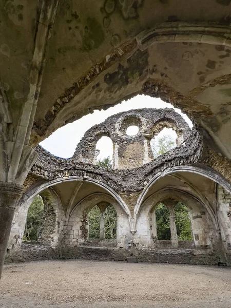 Ruïnes Van Waverley Abbey Eerste Cisterciënzerabdij Engeland Opgericht 1128 Door — Stockfoto