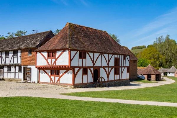 North Cray Medieval House Weald Downland Open Air Museum West — 스톡 사진