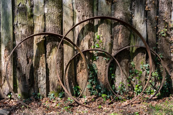 Metal Rims Cart Wheels Weald Downland Open Air Museum West — Stock fotografie