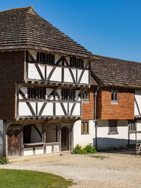 Middeleeuwse Gebouwen Het Weald Downland Open Air Museum West Sussex — Stockfoto