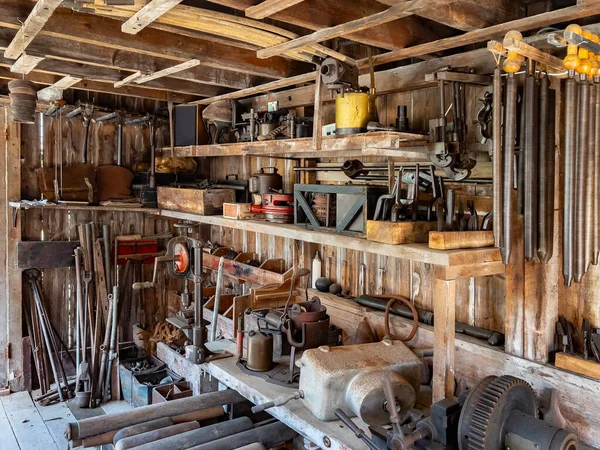 Tools Late 19Th Century Workshop Weald Downland Open Air Museum — Stock Fotó