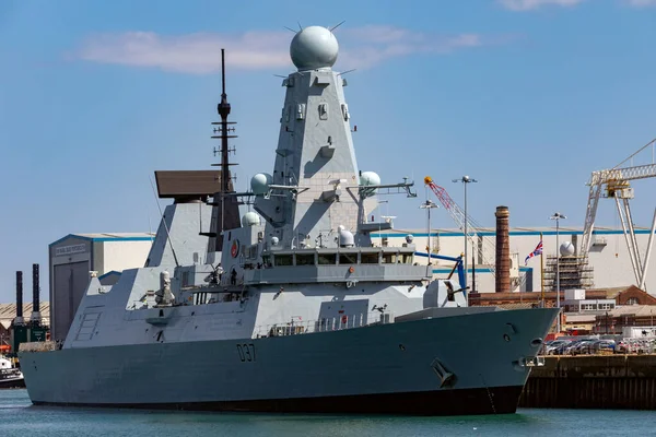 Hms Duncan D37 Sexto Último Los Destructores Misiles Antiaéreos Guiados — Foto de Stock