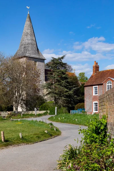 Kościół Anglikański Świętej Trójcy Kościół Parafialny Bosham West Sussex Południu — Zdjęcie stockowe