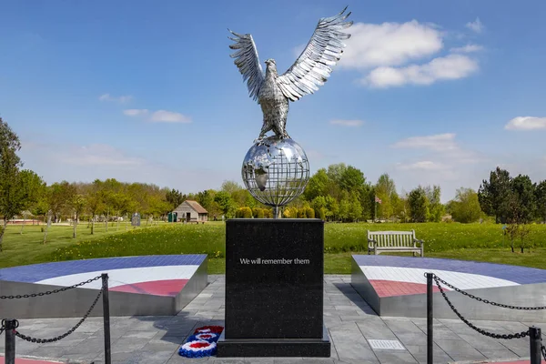 Royal Air Force Memorial National Memorial Arboretum Alrewas Lichfield Staffordshire — Zdjęcie stockowe