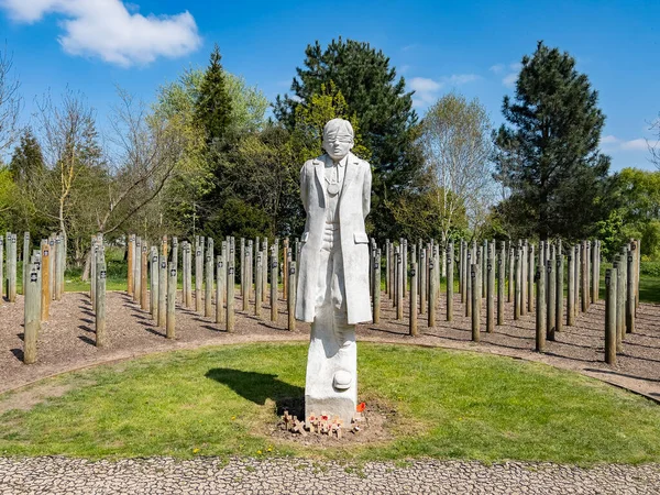 National Memorial Arboretum Shot Dawn Memorial First World War Some — Stockfoto