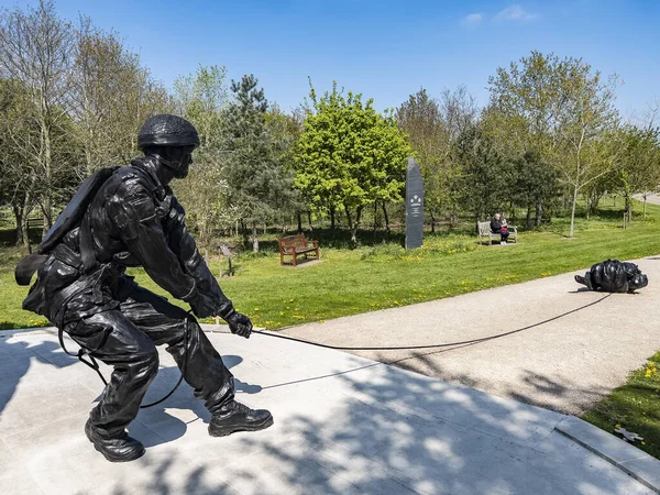 Parachute Regiment Memorial National Memorial Arboretum Alrewas Lichfield Staffordshire United — Stock Photo, Image