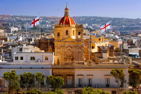 Město Victoria Ostrově Gozo Malta — Stock fotografie