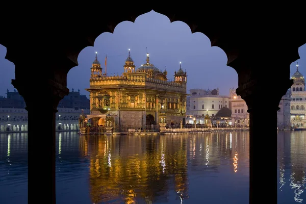 Harmandir Sahib Golden Temple Amritsar Punjab Region Northern India Golden — Stock Photo, Image