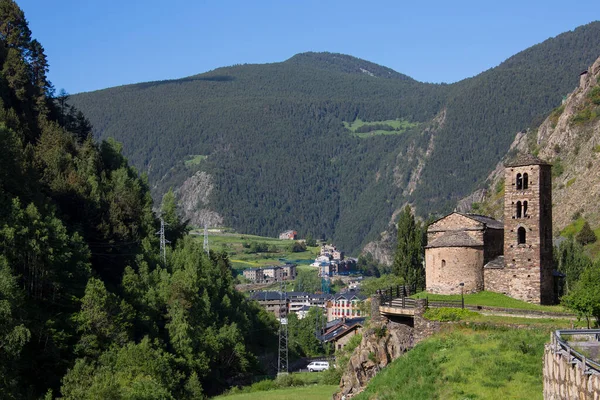 Mała Autonomiczna Księstwo Andory Południowych Pirenejach Między Francją Hiszpanią Andora — Zdjęcie stockowe