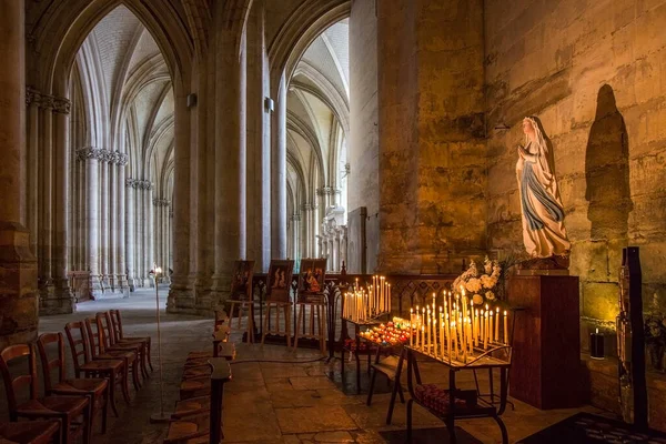 Interior Gothic Cathedrale Pierre Paul City Troyes Champagne Region France — Stock Photo, Image