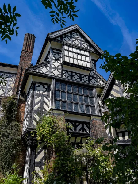 Little Moreton Hall 16Th Century Half Timbered Tudor Manor House — Stock Photo, Image