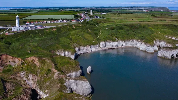 Ngiltere Nin Kuzeydoğu Kıyısındaki Yorkshire Daki Flamborough Head Deki Deniz — Stok fotoğraf