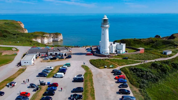 Ngiltere Nin Kuzeydoğu Kıyısındaki Yorkshire Daki Flamborough Head Deki Deniz — Stok fotoğraf