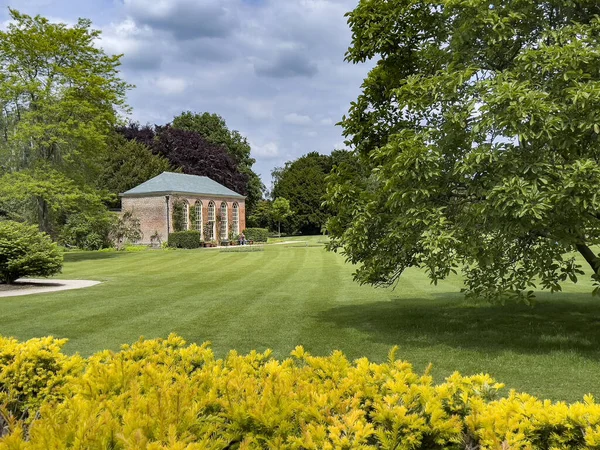 Orangery Nos Jardins Dunham Massey Uma Casa Majestosa Grande Manchester — Fotografia de Stock