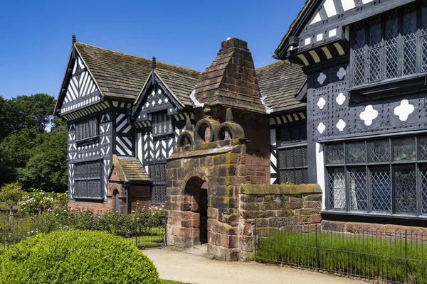 Speke Hall Dřevěný Dům Tudoru Speke Liverpool Severozápadní Anglii Jedním — Stock fotografie