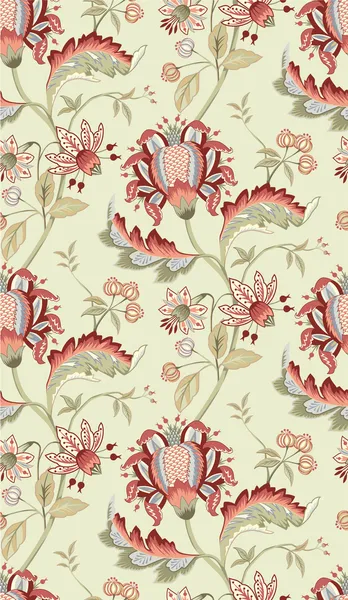 Chintz padrão floral vintage — Vetor de Stock