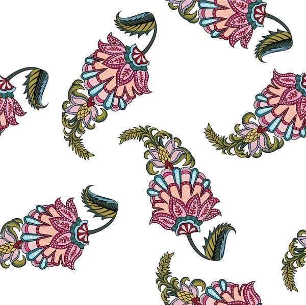 Modèle de paisley floral — Image vectorielle