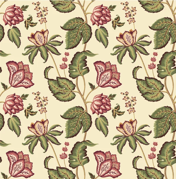 Padrão floral vintage — Vetor de Stock