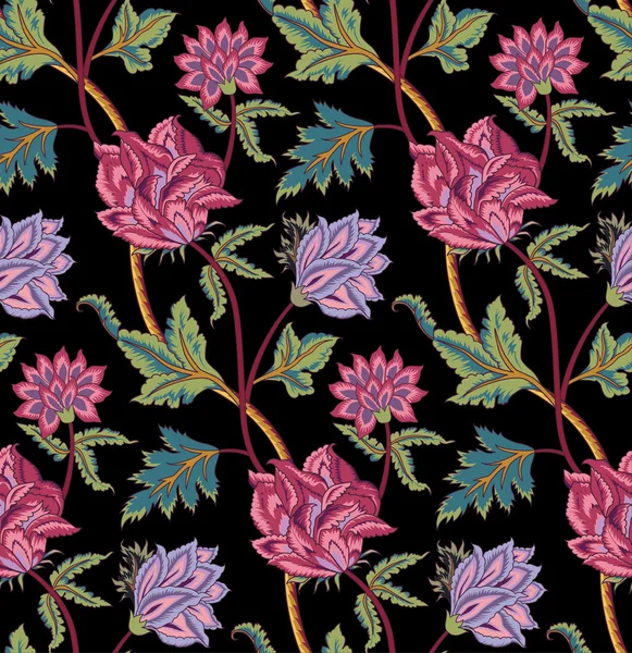 Vinatge tulpen patroon — Stockvector