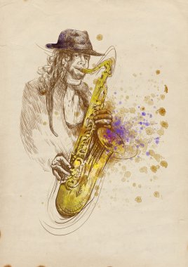 jazzman - saksafon çalar