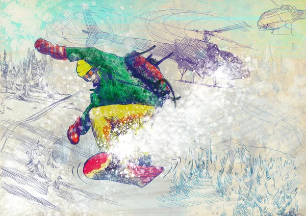 Winter sports Paramedic snowboarding — ストック写真