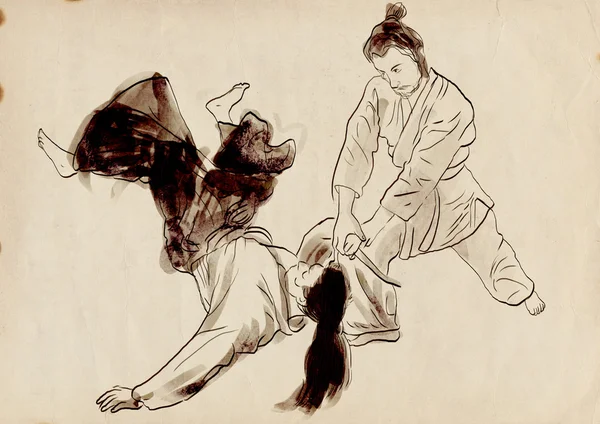 Aikido. — Zdjęcie stockowe