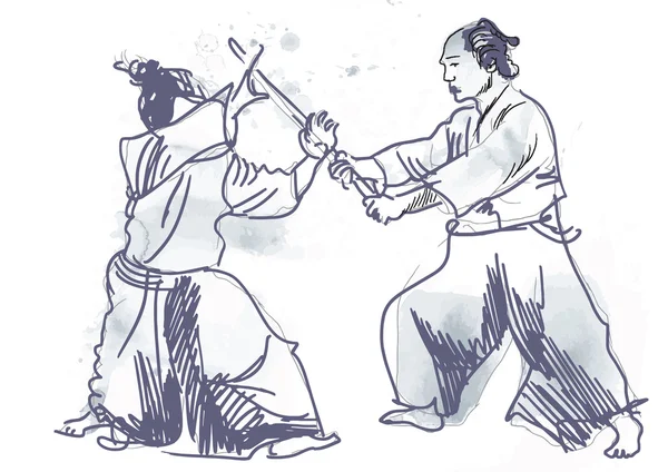 Aikido — Stok Vektör