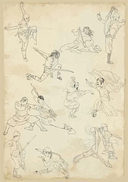 Kung Fu. — Archivo Imágenes Vectoriales