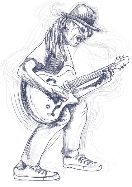 Guitar player — Stock Photo, Image