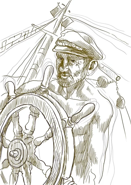 Морской капитан — стоковое фото