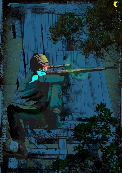 Para-sniper van de crypte — Stockfoto