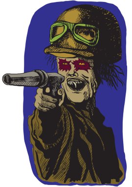 yeraltı girişine gelen asker