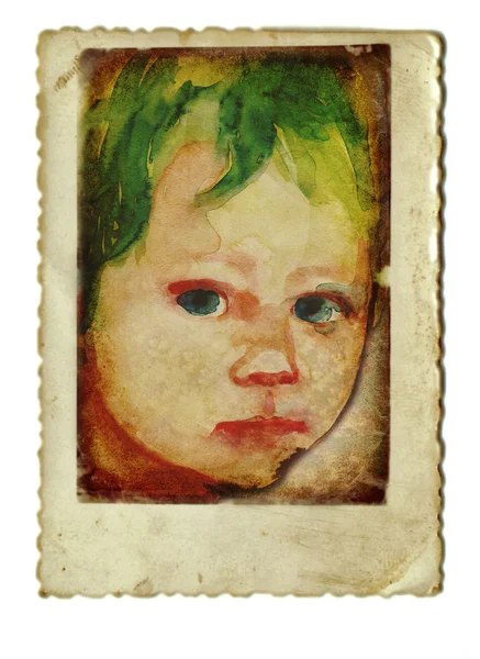 Детское лицо — стоковое фото
