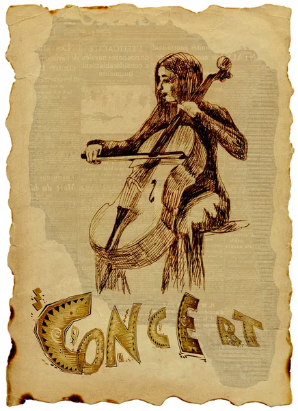 Violoncellista — Foto Stock